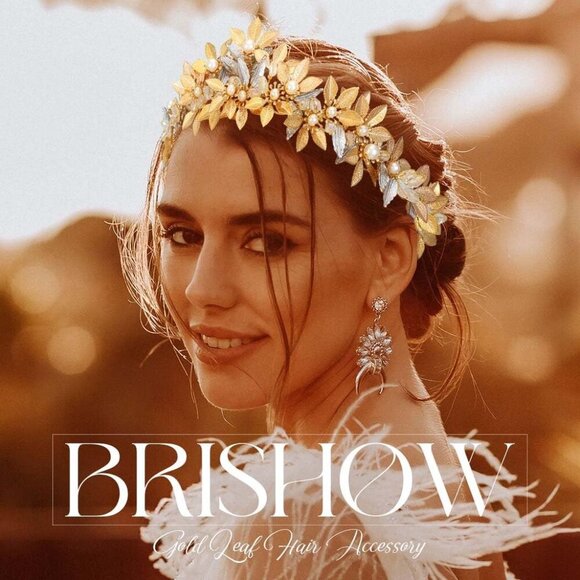 Gold Leaf Headband Alloy Roman Laurel Crown Wedding Prom Costume Accessory - Picture 6 of 7